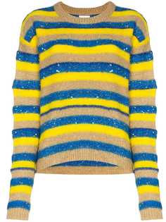 Ashish glitter-effect striped jumper