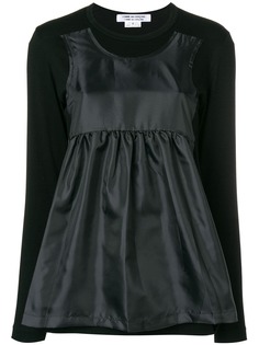 Comme Des Garçons Comme Des Garçons longsleeved hybrid T-shirt