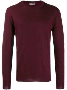 Jil Sander side tape knitted sweater