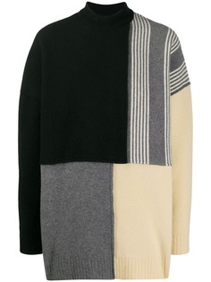 Jil Sander patchwork oversized jumper