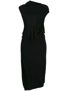 McQ Alexander McQueen asymmetric jersey dress