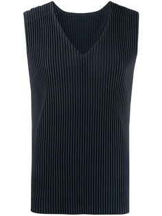 Homme Plissé Issey Miyake pleated sleeveless jumper