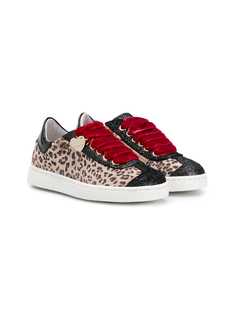 Monnalisa leopard-print sneakers