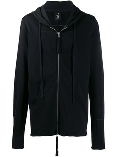 Thom Krom zipped drawstring hoodie