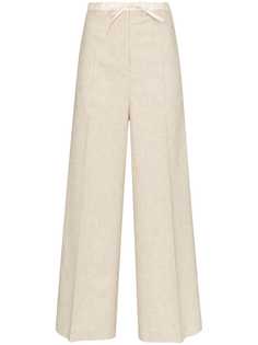 Jil Sander брюки широкого кроя с кулиской