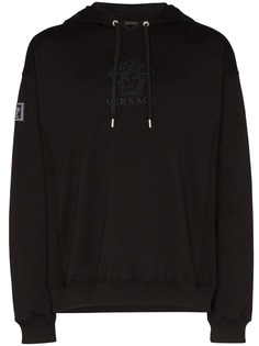 Versace Medusa logo cotton hoodie