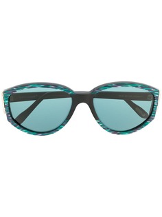 Versace Pre-Owned солнцезащитные очки 1990-х годов в оправе с узором зигзаг