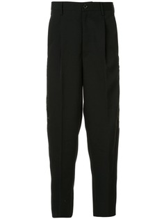Doublet contrast-panel tailored trousers