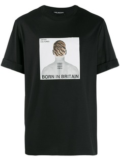 Neil Barrett футболка Born in Britain