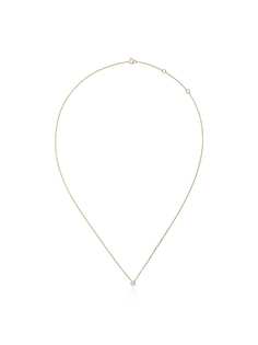 Rosa De La Cruz 18k yellow gold single diamond necklace