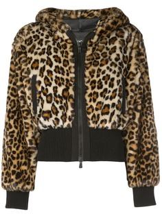 Boutique Moschino cropped leopard print jacket