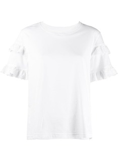 McQ Alexander McQueen ruffled sleeve T-shirt