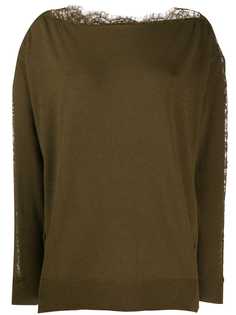 Twin-Set lace detail jumper