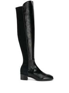 Stuart Weitzman STUART WEITZMAN TIABLAGLS BLACK Leather/Fur/Exotic Skins->Leather