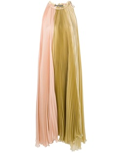 Alberta Ferretti плиссированное платье халтер