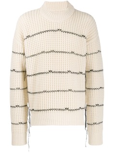 Laneus striped knitted sweater