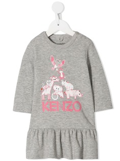 Kenzo Kids Animal Friends casual dress