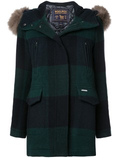 Woolrich пальто Mckenzie в клетку