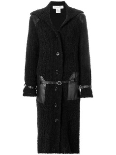 Christian Dior Pre-Owned длинное пальто с поясом на талии