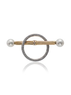 Yvonne Léon Bobarrerem 18kt White and Yellow Gold Diamond Singular Earring