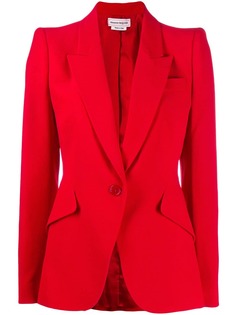Alexander McQueen structured shoulder blazer