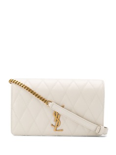 Saint Laurent стеганая сумка через плечо Monogram