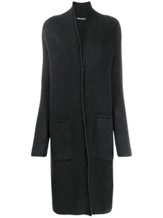 Iris Von Arnim ribbed cardi-coat