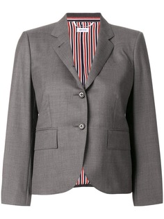 Thom Browne однобортное саржевое пальто