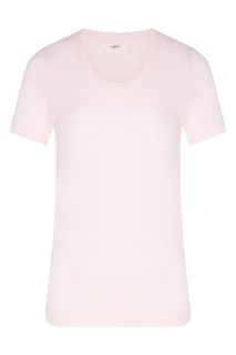 Розовая льняная футболка Isabel Marant Etoile