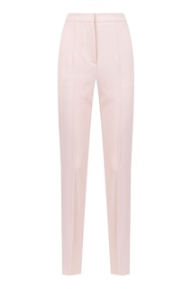 Розовые брюки из вискозной ткани Blumarine