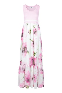 Розовое платье с цветами Blugirl