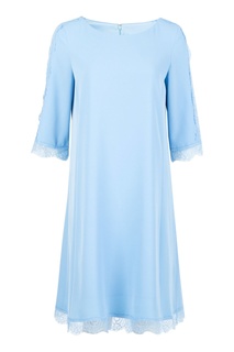 Расклешенное платье голубого цвета Blumarine