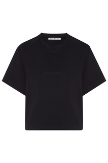 Черная укороченная футболка Acne Studios