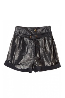Черные шорты из блестящей ткани Isabel Marant