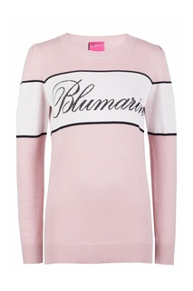 Розовый джемпер из хлопка Blumarine