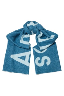 Бирюзовый шарф с логотипом Acne Studios