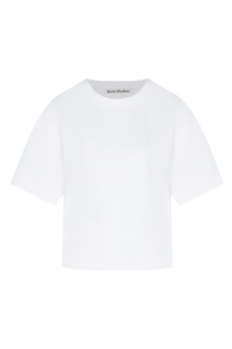 Белая хлопковая футболка Acne Studios