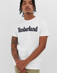 Футболка с круглым вырезом и логотипом Timberland - Белый