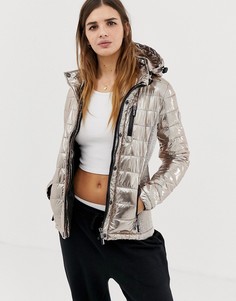 Дутая куртка с эффектом металлик Superdry - Мульти