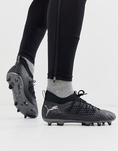 Черные футбольные бутсы Puma Football future 4.3 firm ground netfit - Черный