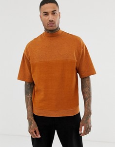 Оранжевый oversize-свитшот со вставкой ASOS DESIGN - Оранжевый