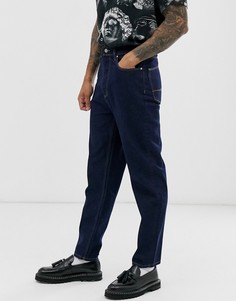 Джинсы цвета индиго с завышенной талией ASOS DESIGN - Синий