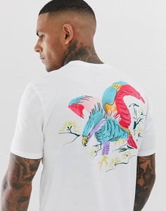 Свободная футболка с ярким принтом орла на спине ASOS DESIGN - Белый