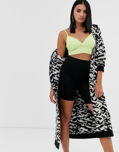 Кардиган макси со звериным принтом ASOS DESIGN - Мульти