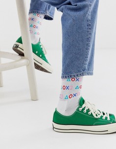 Носки с принтом ASOS DESIGN - Белый