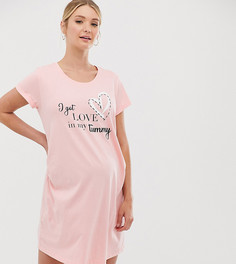 Розовая ночная сорочка Hunkemoller Maternity - Розовый