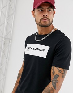 Черная футболка с логотипом Jack & Jones Core - Черный