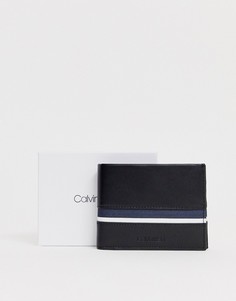Кошелек с полосками Calvin Klein - Черный