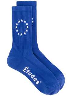 Études logo embroidered socks