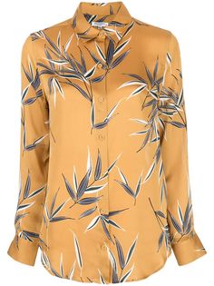 Equipment foliage-print shirt